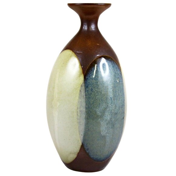 Pottery Craft Stoneware Vase, Midcentury Modern, 8" Tall, Robert Maxwell Style - Picture 3 of 6